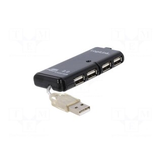 Hub USB | USB 2.0 | PnP | Number of ports: 4 | 480Mbps | Kit: hub USB
