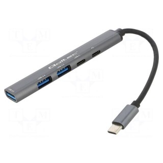 Hub USB | USB A socket x3,USB C socket x2,USB C plug | PnP | 5Gbps