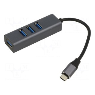 Hub USB | USB A socket x4,USB C plug | USB 3.0 | Number of ports: 4