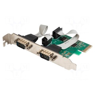 PC extension card: PCIe | chipset AX99100,RS232 | 1.5Mbps | 0÷70°C