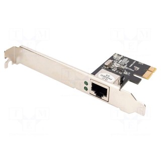 PC extension card: PCIe | PCIe,RJ45 socket | 1Gbps | 0÷55°C