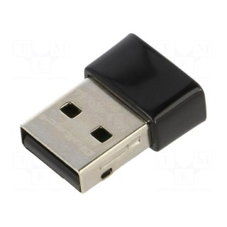 PC extension card: WiFi network | USB 2.0 | black | 2.4÷5.8GHz
