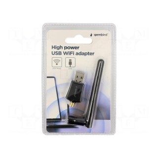 PC extension card: WiFi network | USB A plug | USB 2.0 | black