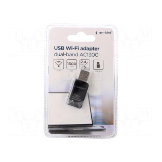 PC extension card: WiFi network | USB A plug | USB 3.0 | black