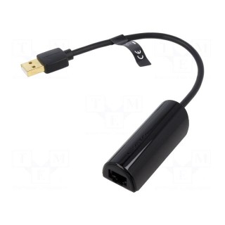 USB to Fast Ethernet adapter | USB 2.0 | black | 0.15m