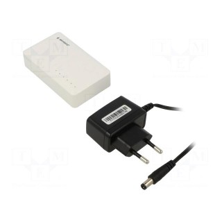 Switch Gigabit Ethernet | white | DC,WAN: RJ45 socket x5