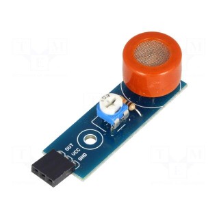 Sensor: atmospheric | gas | 5VDC | MQ-3 | socket,pin header | I/O: 3