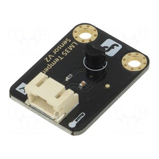 Sensor: temperature | analog | 5VDC | IC: LM35 | Kit: module,cables