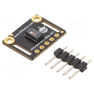 Sensor: pulse oximeter | I2C | 3.3÷5VDC | IC: MAX30102 | 18x14mm