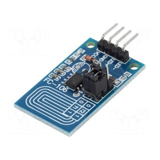 Sensor: touch | capacitive | 2.4÷5.5VDC | Ch: 1 | 23x20mm