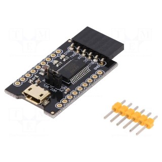 Module: converter | RS232 | FT232RL | USB,pin strips | 3.3÷5VDC