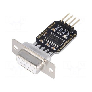 Module: converter | RS232/TTL | MAX202 | D-Sub 9pin,pin strips | 5VDC