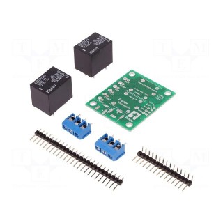 Module: relay | Channels: 2 | 12VDC | max.250VAC | 10A | GPIO | toff: 5ms