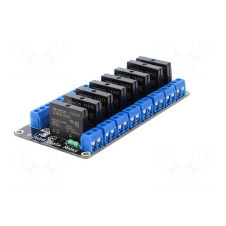 Module: relay | solid state relay | Channels: 8 | 5VDC | max.240VAC | 2A