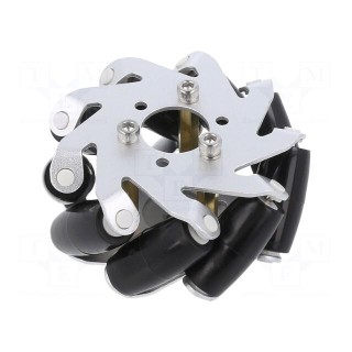 Left wheel | screw | 65mm | Plating: rubber | 1pcs.