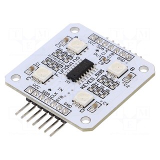 Module: LED | Arduino | No.of diodes: 4 | Colour: RGB | 5050