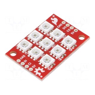 Module: LED controller | 5VDC | APA102C | 34.7x23.3x3.2mm | square