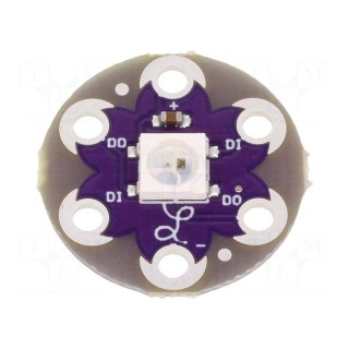 Module: LED | LilyPad | WS2812B | RGB,mix colours | metalic holes