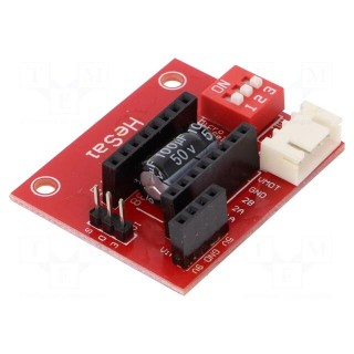 Adapter | Kit: module | 34x41mm | pin strips | A4988