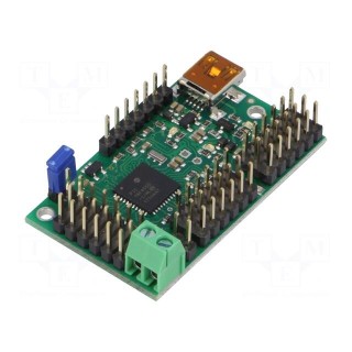 Servo controller | USB-UART | Ch: 18 | 279x457mm | 5÷16VDC | 1÷333Hz