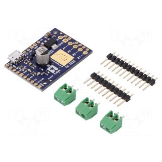Stepper motor controller | DRV8825 | analog,I2C,PWM,RC,TTL,USB