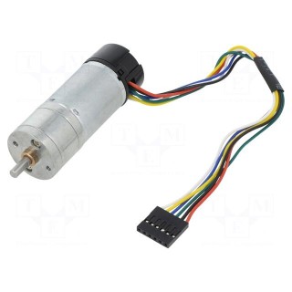 Motor: DC | with encoder,with gearbox | HP | 6VDC | 6.5A | 280rpm | 34: 1