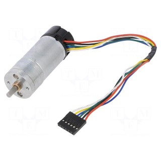 Motor: DC | with encoder,with gearbox | HP | 6VDC | 6.5A | 990rpm | 95g