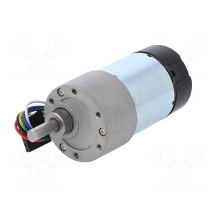 Motor: DC | with gearbox | 24VDC | 3A | Shaft: D spring | 530rpm | Ø: 37mm