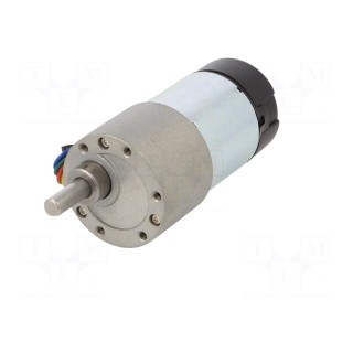 Motor: DC | with gearbox | 6÷12VDC | 5.5A | Shaft: D spring | 100rpm