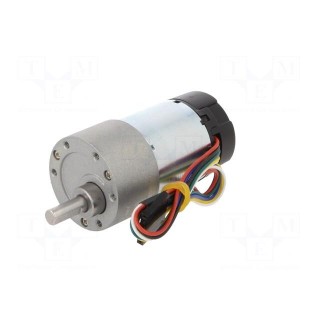 Motor: DC | with gearbox | 6÷12VDC | 5.5A | Shaft: D spring | 330rpm