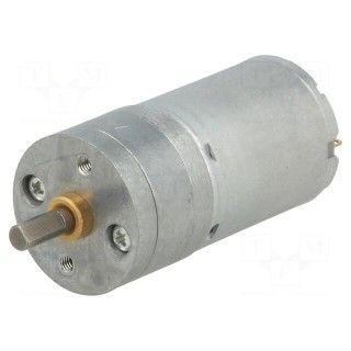 Motor: DC | with gearbox | HP | 12VDC | 5.6A | Shaft: D spring | 1030rpm