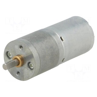 Motor: DC | with gearbox | LP | 12VDC | 1.1A | Shaft: D spring | 14rpm