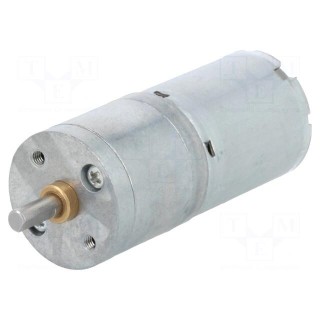 Motor: DC | with gearbox | LP | 12VDC | 1.1A | Shaft: D spring | 31rpm