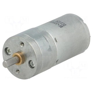 Motor: DC | with gearbox | LP | 12VDC | 1.1A | Shaft: D spring | 560rpm