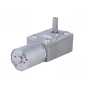 Motor: DC | with worm gear | 3÷9VDC | 1.7A | Shaft: D spring | 40rpm