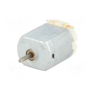 Motor: DC | without gearbox | 6VDC | 800mA | Shaft: smooth | 11500rpm