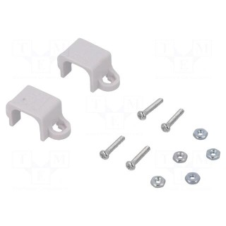 Bracket | white | for micromotors in size 10 x 12 x 24 mm | 2pcs.