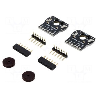Sensor: Hall | Pcs: 2 | encoders,magnet | 3.5÷18VDC | soldered,push-in