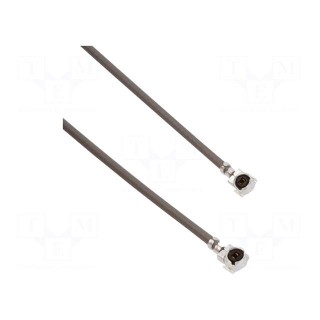 Cable: coaxial | Cable: 1.13 mm Micro-cable | 0.039m | female | female