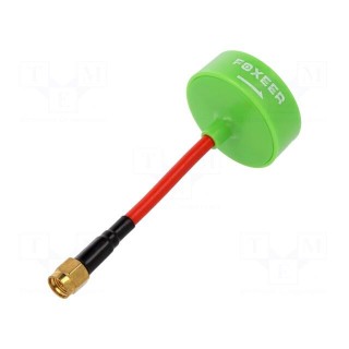 Antenna | green | 12g | SMA | 5.8GHz | 35x105mm | 50Ω | Antenna: WiFi | 3dBi