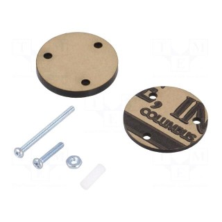 Ball casters | screw | Ø: 25.4mm | Tip mat: plastic | H: 27.9mm