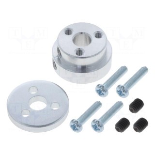 Bracket wheel | Kit: adapter,allen wrench,mounting screws | 1pcs.