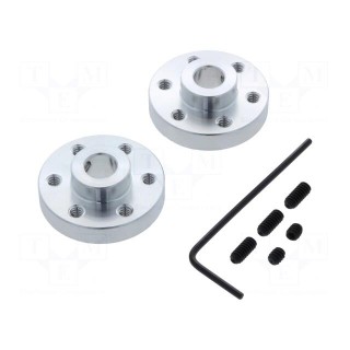 Bracket wheel | Kit: adapter,allen wrench,mounting screws | 2pcs.