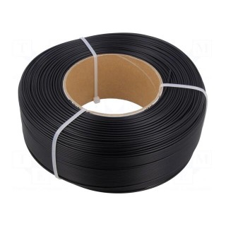 Filament: ABS+ | 1.75mm | black | 230÷270°C | 1kg | Table temp: 80÷110°C