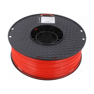 Filament: ABS | 1.75mm | red | 225÷245°C | 1kg