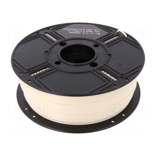 Filament: ABS ST | 2.85mm | ivory | 240°C | 1kg | Table temp: 100°C
