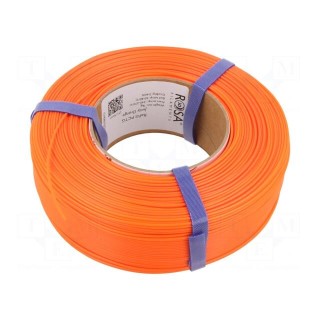 Filament: PCTG | 1.75mm | juicy orange | 240÷270°C | 1kg | ROSA-4172