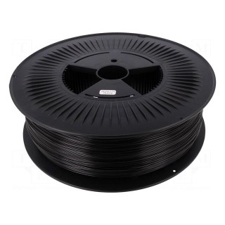Filament: PET-G | 1.75mm | black | 220÷250°C | 5kg | ±0,05mm