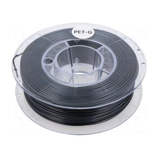 Filament: PET-G | Ø: 1.75mm | dark steel | 220÷250°C | 330g