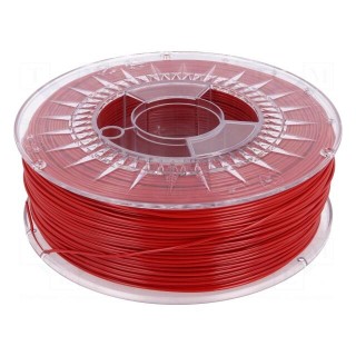 Filament: PET-G | Ø: 1.75mm | red | 220÷250°C | 1kg